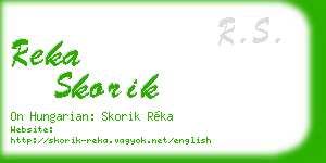 reka skorik business card